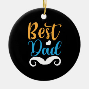 Daddy Gift Best Vater Keramik Ornament