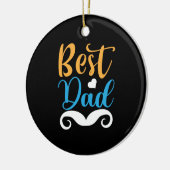 Daddy Gift Best Vater Keramik Ornament (Links)