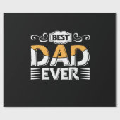 Daddy Gift Bester Vater je Geschenkpapier (Flach)
