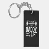 Daddy Gift Daddy hebt nicht immer Schlüsselanhänger (Vorderseite links)