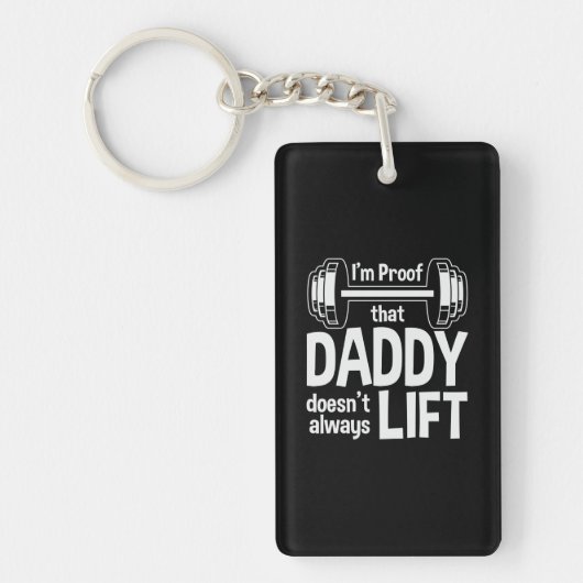 Daddy Gift Daddy hebt nicht immer Schlüsselanhänger (Vorderseite)