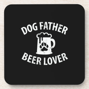 Daddy Gift Dog Father Beer Lover Getränkeuntersetzer