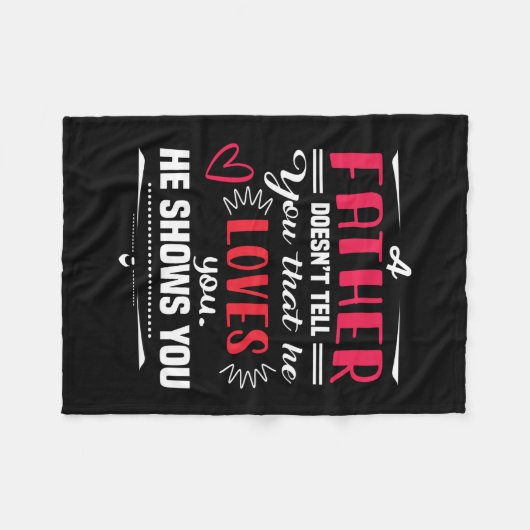 Daddy Gift ein Vater nicht sagen Fleecedecke (Vorderseite (Horizontal))
