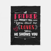Daddy Gift ein Vater nicht sagen Fleecedecke (Vorderseite)