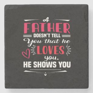 Daddy Gift ein Vater nicht sagen Steinuntersetzer