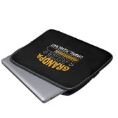 Daddy Gift Grandpa Loading Bitte Laptopschutzhülle (Vorne Knopf)