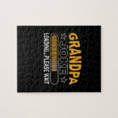 Daddy Gift Grandpa Loading Bitte Puzzle (Horizontal)