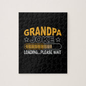 Daddy Gift Grandpa Loading Bitte Puzzle (Vertikal)
