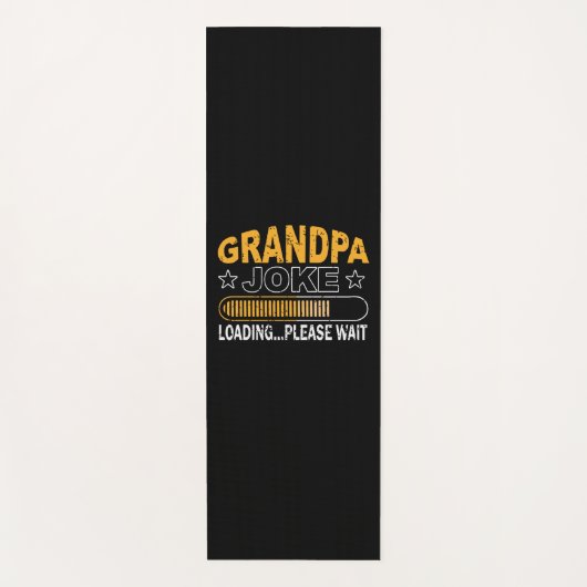Daddy Gift Grandpa Loading Bitte Yogamatte (Vorderseite)