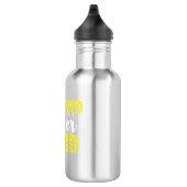 Daddy Gift Husband Father Hero Edelstahlflasche (Rechts)