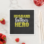 Daddy Gift Husband Father Hero Serviette (Beispiel)