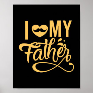 Daddy Gift I Liebe Mein Vater Poster