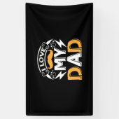 Daddy Gift I Liebe Vater Banner (Vertikal)