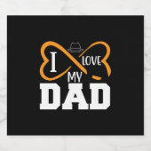 Daddy Gift I Liebe Vater Bierflaschenetikett (Einzelnes Label)