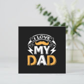 Daddy Gift I Liebe Vater Einladung (Stehend Vorderseite)