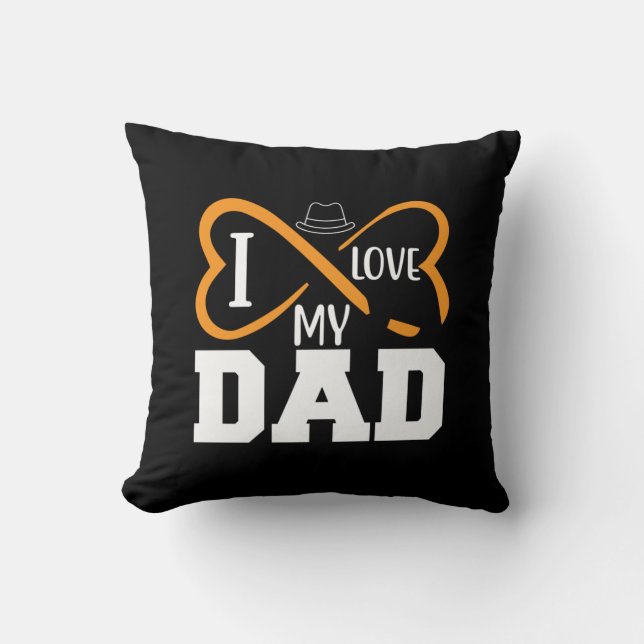 Daddy Gift I Liebe Vater Kissen (Vorderseite)