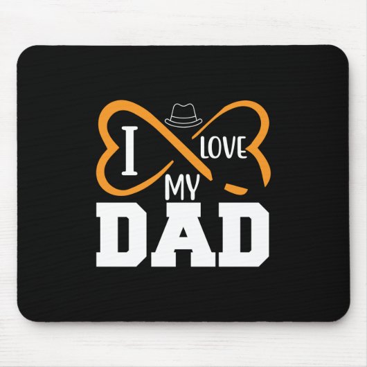 Daddy Gift I Liebe Vater Mousepad (Vorne)