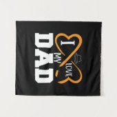Daddy Gift I Liebe Vater Wandteppich (Vorderseite (Horizontal))