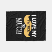 Daddy gift ich meinem Vater so viel Liebe Fleecedecke (Vorderseite (Horizontal))