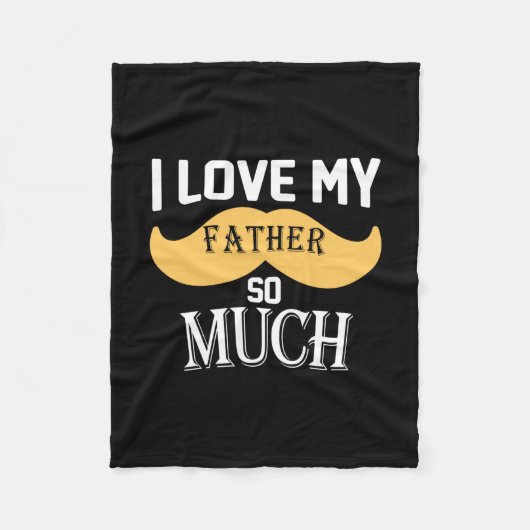Daddy gift ich meinem Vater so viel Liebe Fleecedecke (Vorderseite)