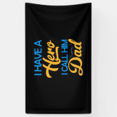 Daddy Gift Ich nenne ihn Vater Banner (Vertikal)