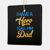 Daddy Gift Ich nenne ihn Vater Keramikornament (Links)