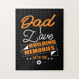 Daddy Gift Liebe Gebäude Erinnerungen mit dir Puzzle