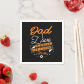 Daddy Gift Liebe Gebäude Erinnerungen mit dir Serviette (Beispiel)