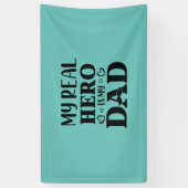 Daddy Gift mein echter Held ist mein Held Banner (Vertikal)