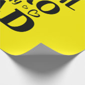 Daddy Gift mein echter Held ist mein Held Geschenkpapier (Ecke)