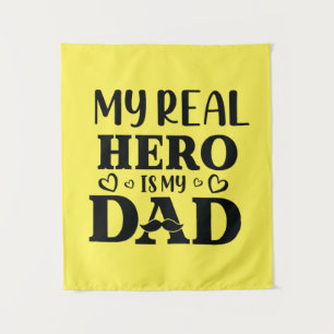 Daddy Gift mein echter Held ist mein Held Wandteppich