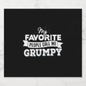 Daddy Gift Meine Lieblings-Leute nennen mich gruse Bierflaschenetikett (Einzelnes Label)