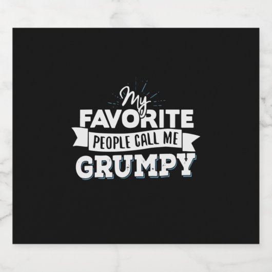 Daddy Gift Meine Lieblings-Leute nennen mich gruse Bierflaschenetikett (Einzelnes Label)