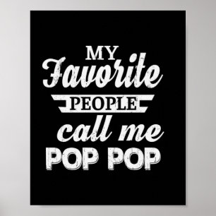 Daddy Gift Meine Lieblings-Leute nennen mich Papa Poster