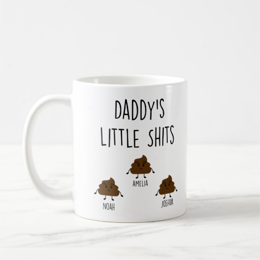Daddy Gift personalisierte Mugs Daddy's Little *Hi Kaffeetasse (Links)