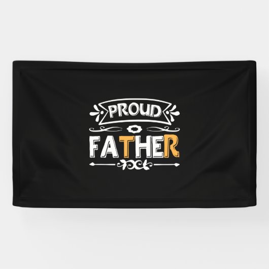 Daddy Gift Proud Vater Banner (Horizontal)