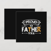 Daddy Gift Proud Vater Einladung (Vorne/Hinten)