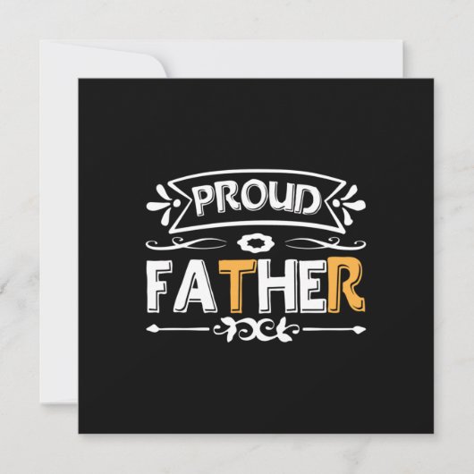 Daddy Gift Proud Vater Einladung (Vorderseite)