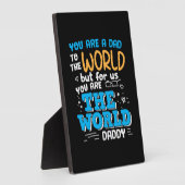 Daddy Gift Sie sind die Welt Daddy Fotoplatte (Seite)