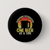 Daddy Gift überleben Vaterschaft ein Bier Button (Vorderseite)