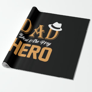 Daddy Gift Vater, du bist mein Held Geschenkpapier
