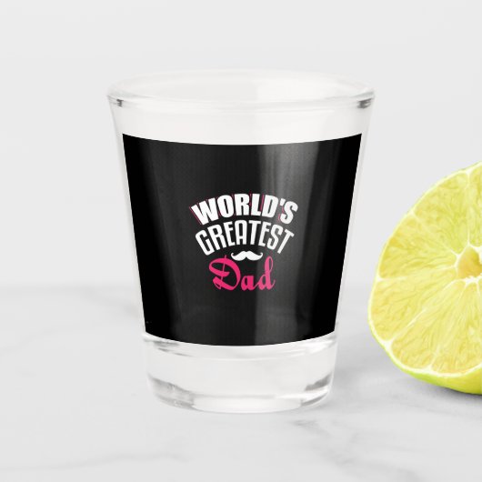 Daddy Gift World Bester Vater Schnapsglas (Vorderseite)
