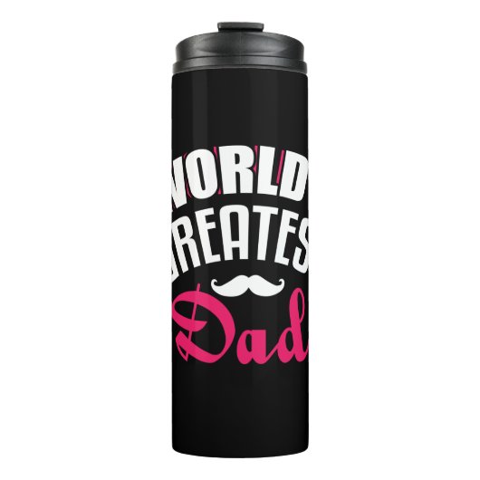 Daddy Gift World Bester Vater Thermosbecher (Vorderseite)
