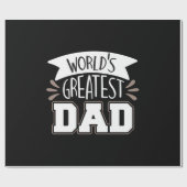 Daddy Gift World's größter Vater Geschenkpapier (Flach)