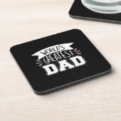 Daddy Gift World's größter Vater Getränkeuntersetzer (Linke Seite)