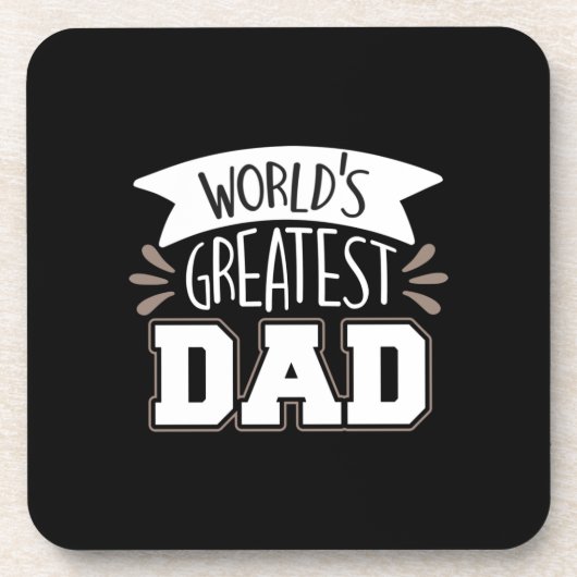 Daddy Gift World's größter Vater Getränkeuntersetzer (Vorderseite)
