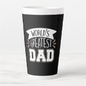 Daddy Gift World's größter Vater Milchtasse (Vorderseite)