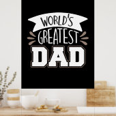 Daddy Gift World's größter Vater Poster (Küche)