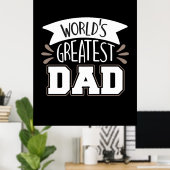 Daddy Gift World's größter Vater Poster (Heimbüro)