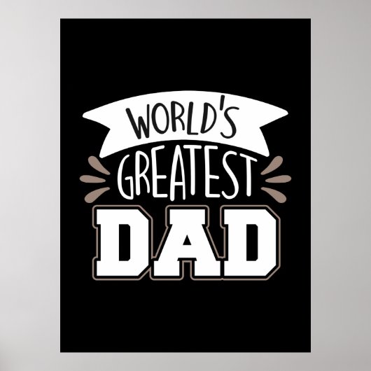 Daddy Gift World's größter Vater Poster (Vorne)
